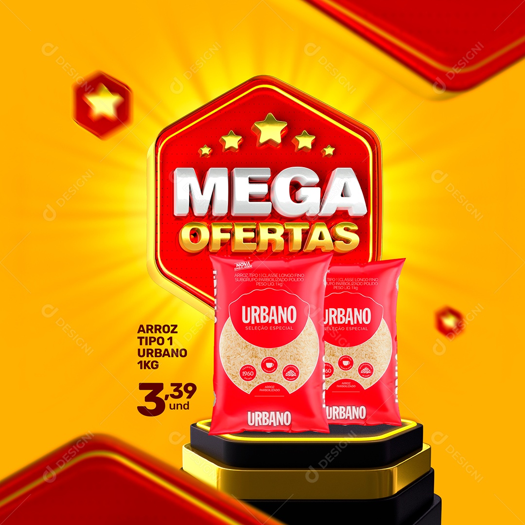 Mega Ofertas Venha Conferir Social Media PSD Editável