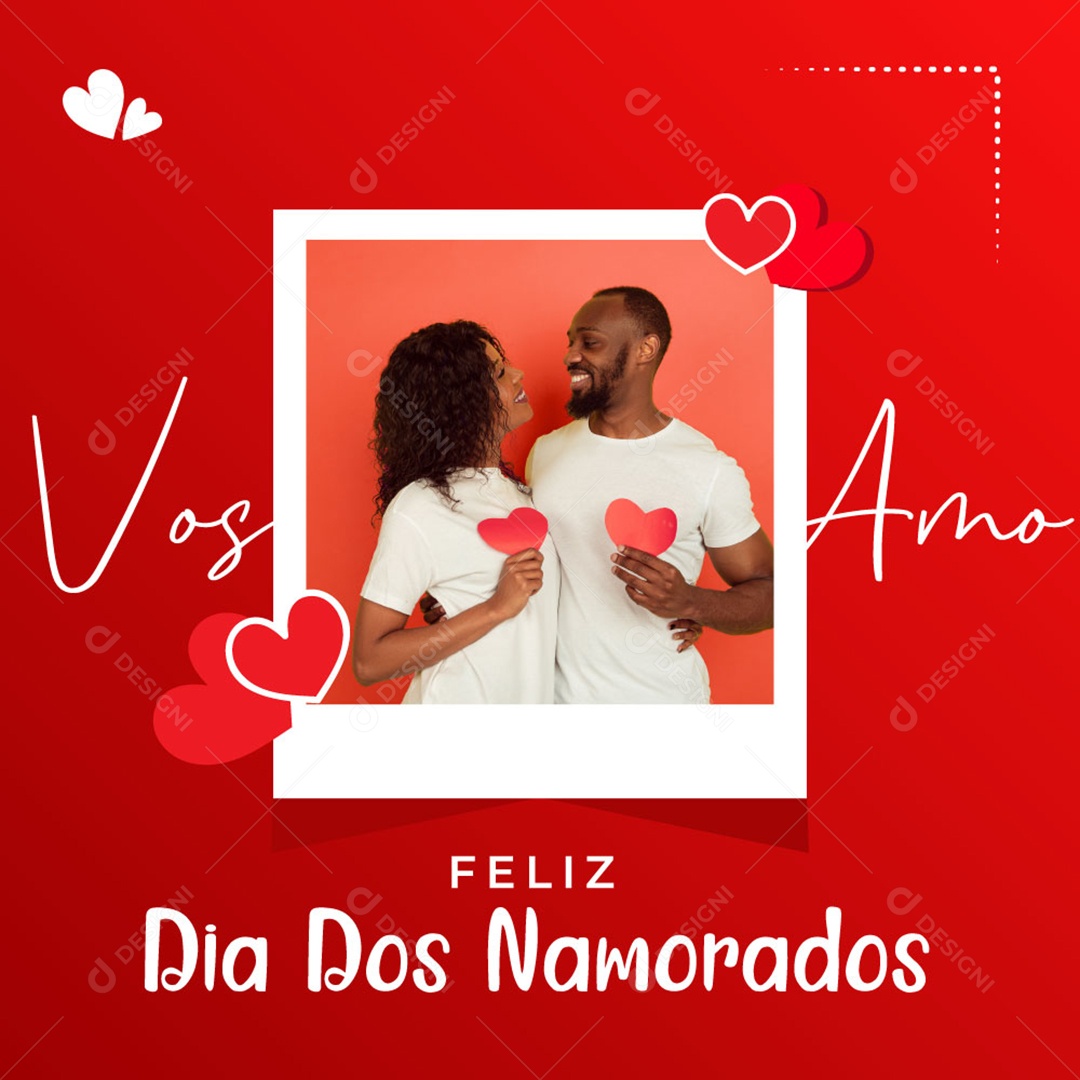 Social Media Vetorial Feliz Dia dos Namorados EPS Editável