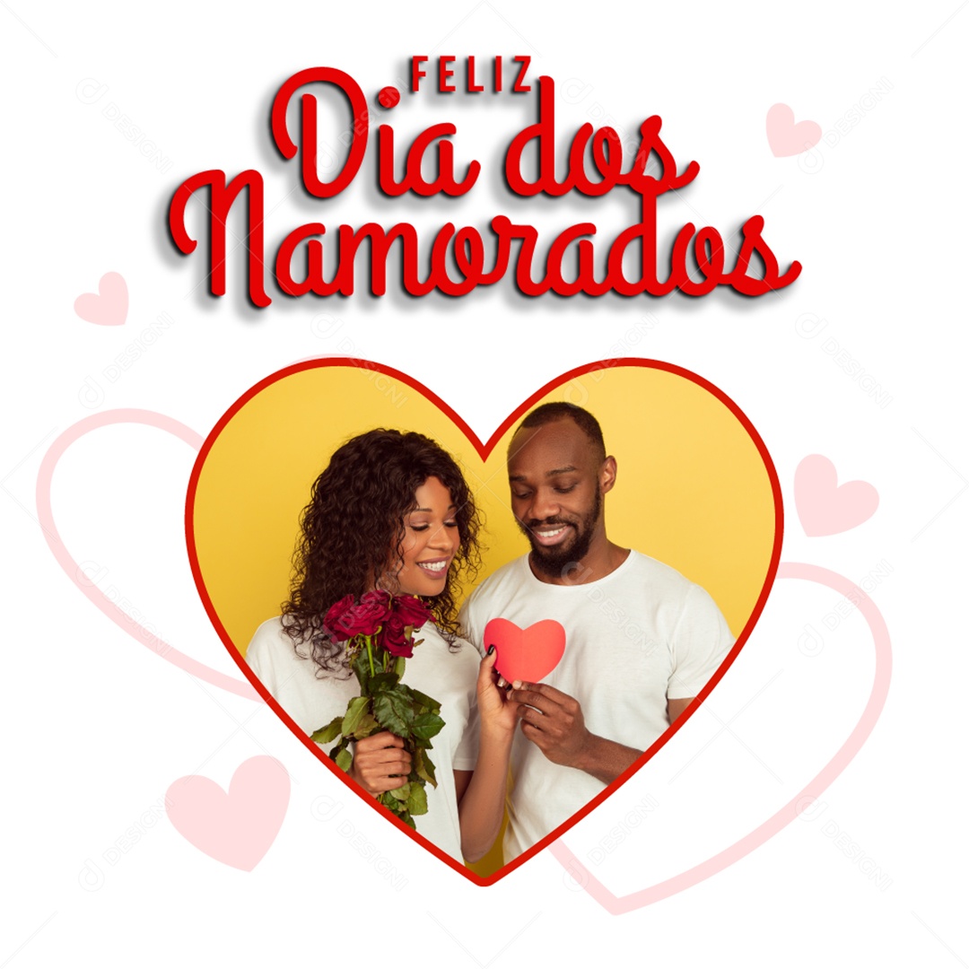 Template Feliz Dia Dos Namorados EPS Editável