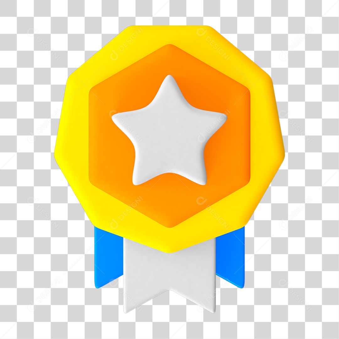 Emblema Estrela Star PNG Transparente