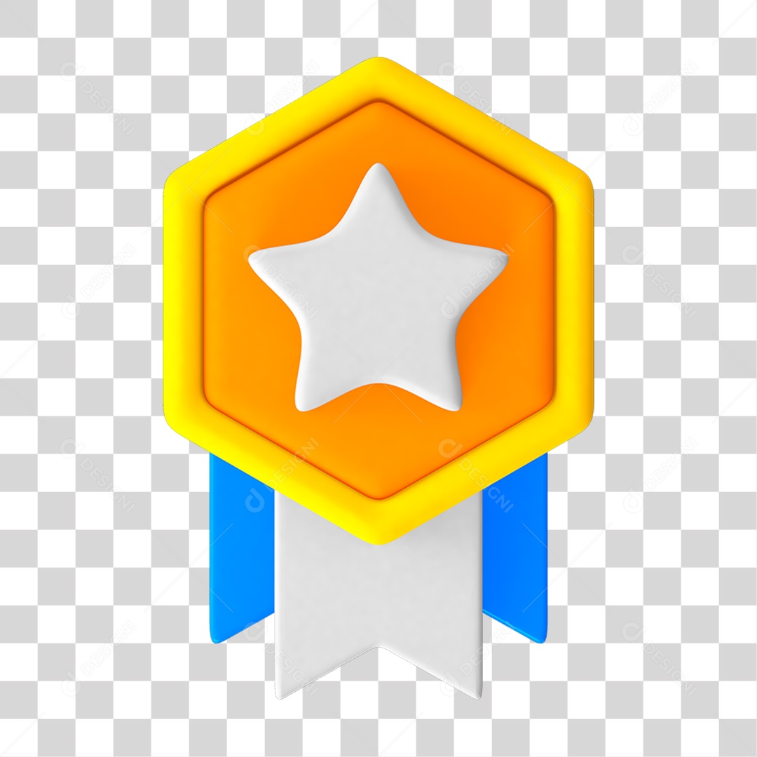 Emblema Estrela Star PNG Transparente