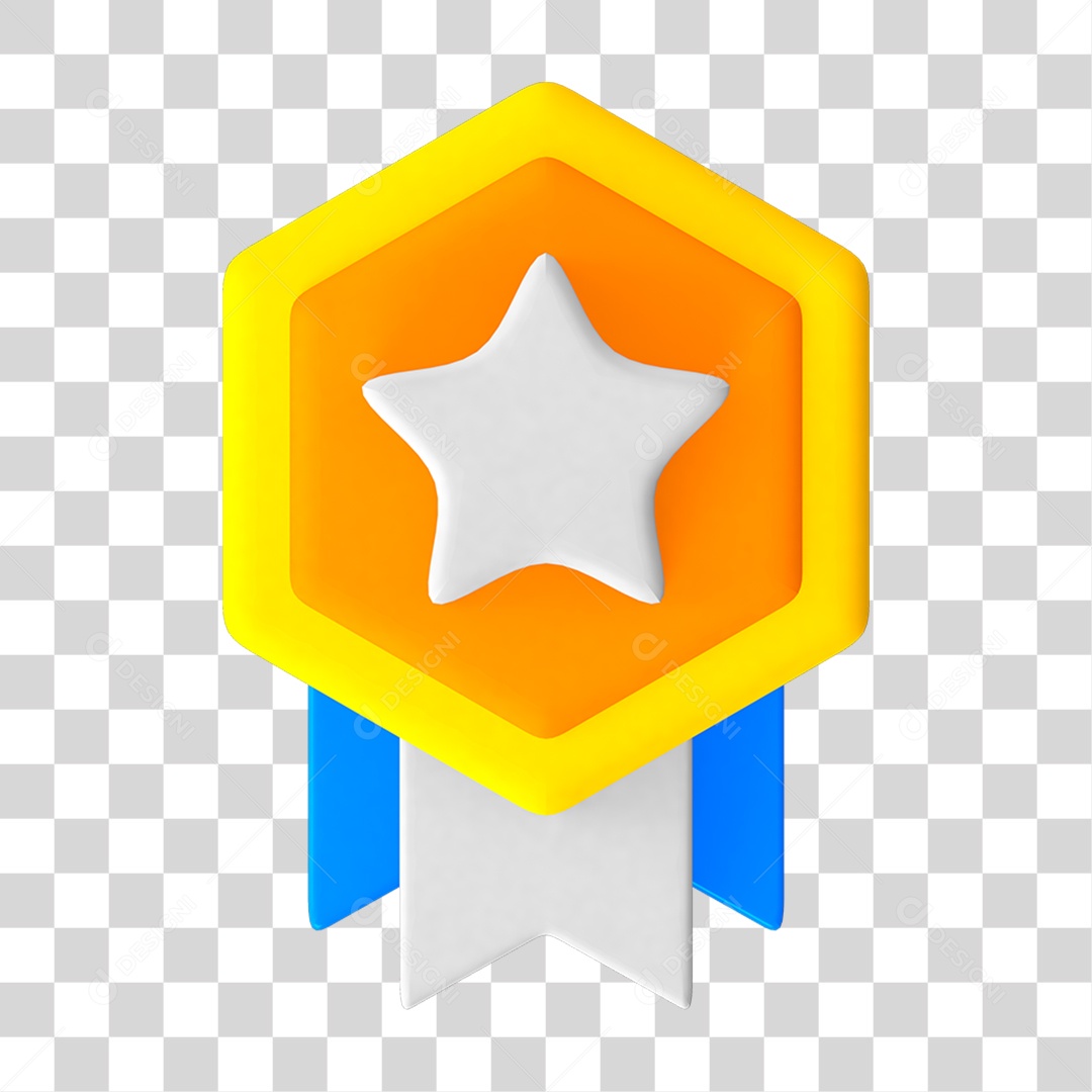 Emblema Estrela Star PNG Transparente