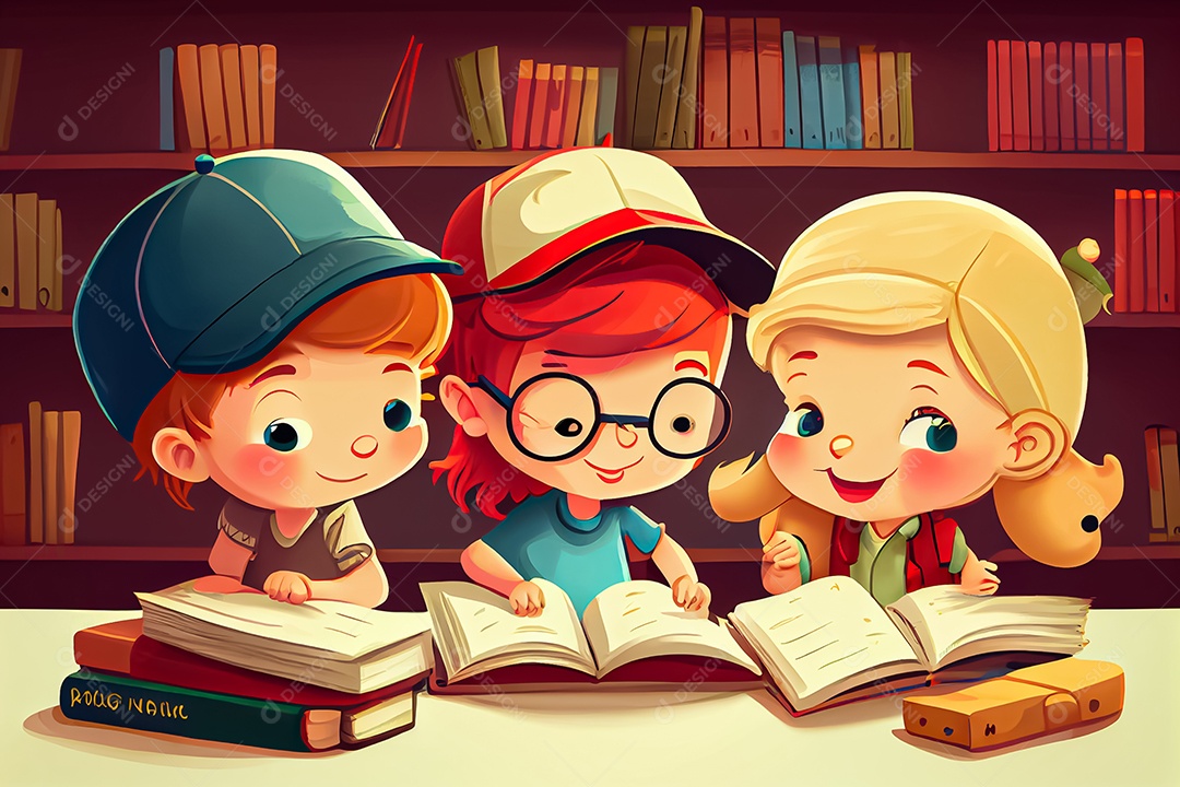 Crianças dos desenhos animados fazendo experimentos pesquisando espécies de plantas na sala de ciências