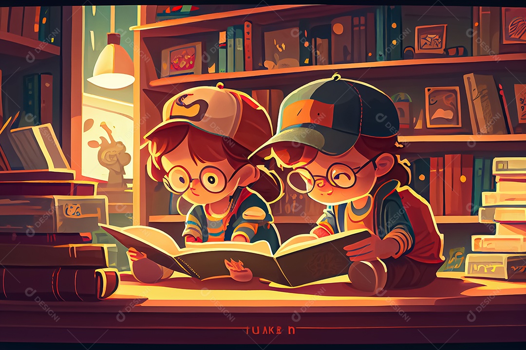 Crianças dos desenhos animados fazendo experimentos pesquisando espécies de plantas na sala de ciências