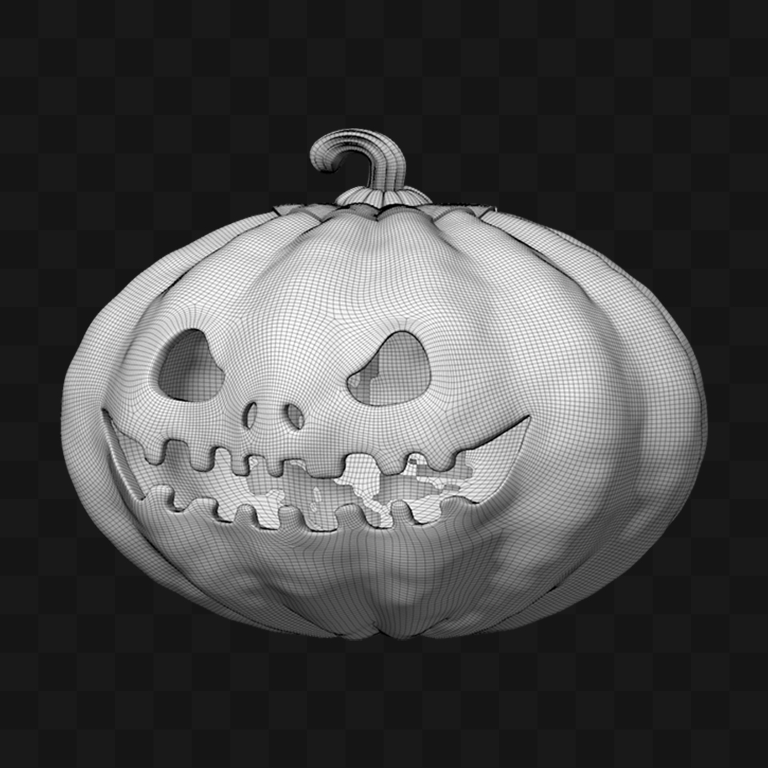 Abóbora Halloween - Modelo 3D