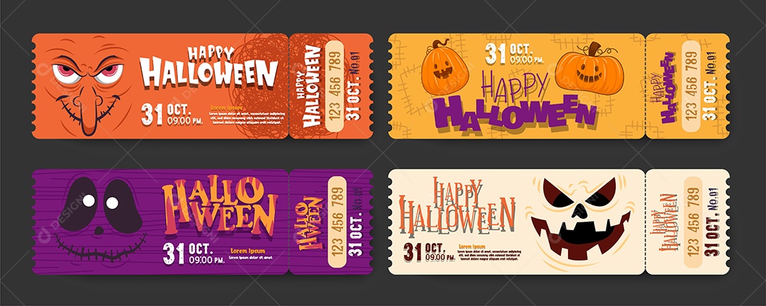 Banner Feliz Dia das Bruxas Doçura ou Travessura Ilustração Noite de Halloween Vetor EPS