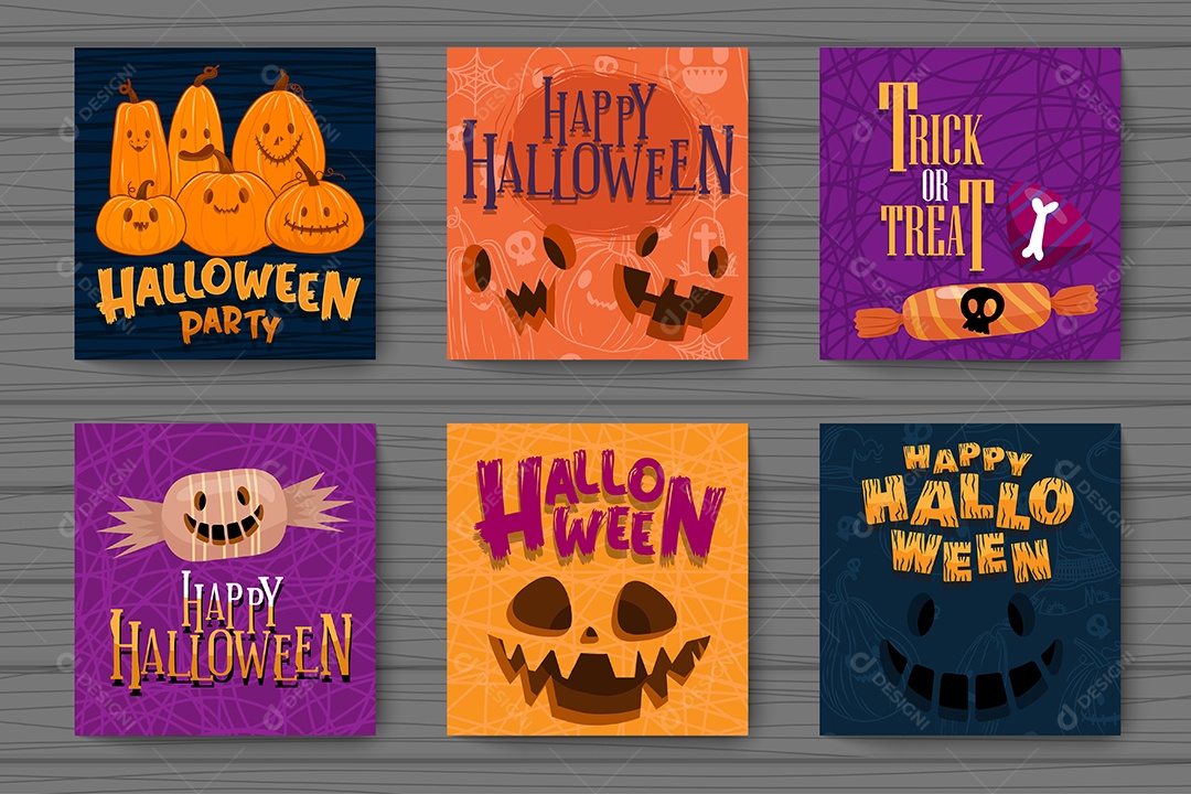 Banner Feliz Dia das Bruxas Doçura ou Travessura Ilustração Noite de Halloween Vetor EPS