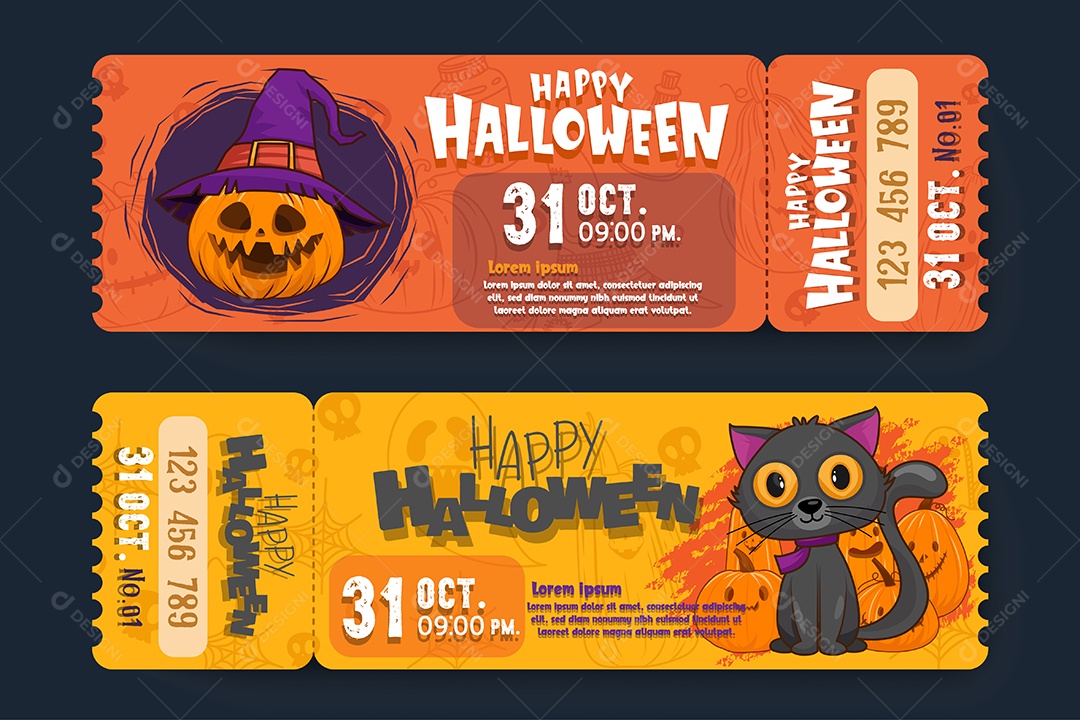Banner Feliz Dia das Bruxas Doçura ou Travessura Ilustração Noite de Halloween Vetor EPS