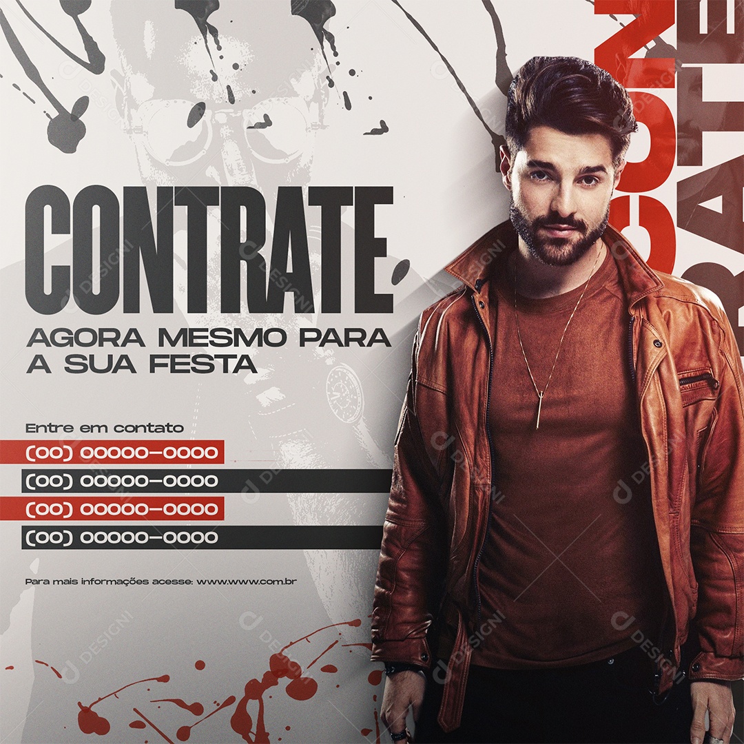 Contrate Agora Mesmo para a Sua Festa Dj Alok Flyer Social Media PSD Editável