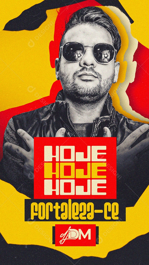 Story Hoje Hoje Dj Dm Flyer Social Media PSD Editável