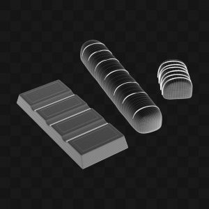 Barras de Chocolate Artesanais - Modelo 3D