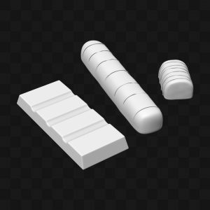 Barras de Chocolate Artesanais - Modelo 3D