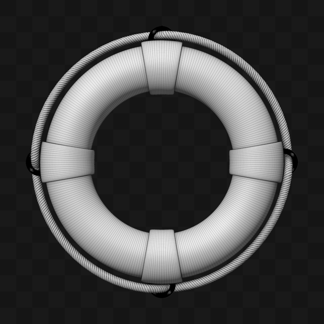 Bóia Salvar Vidas - Modelo 3D