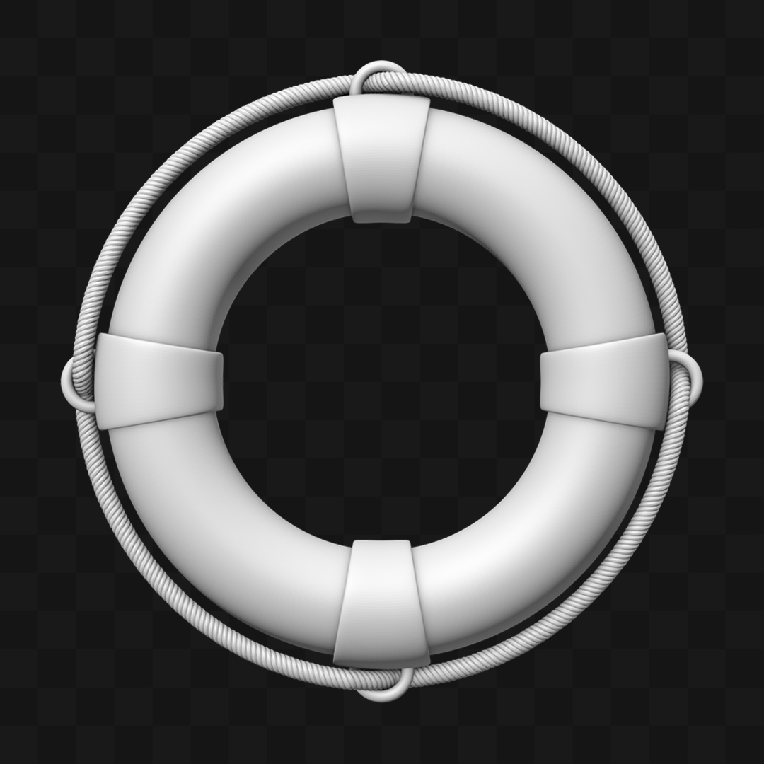 Bóia Salvar Vidas - Modelo 3D