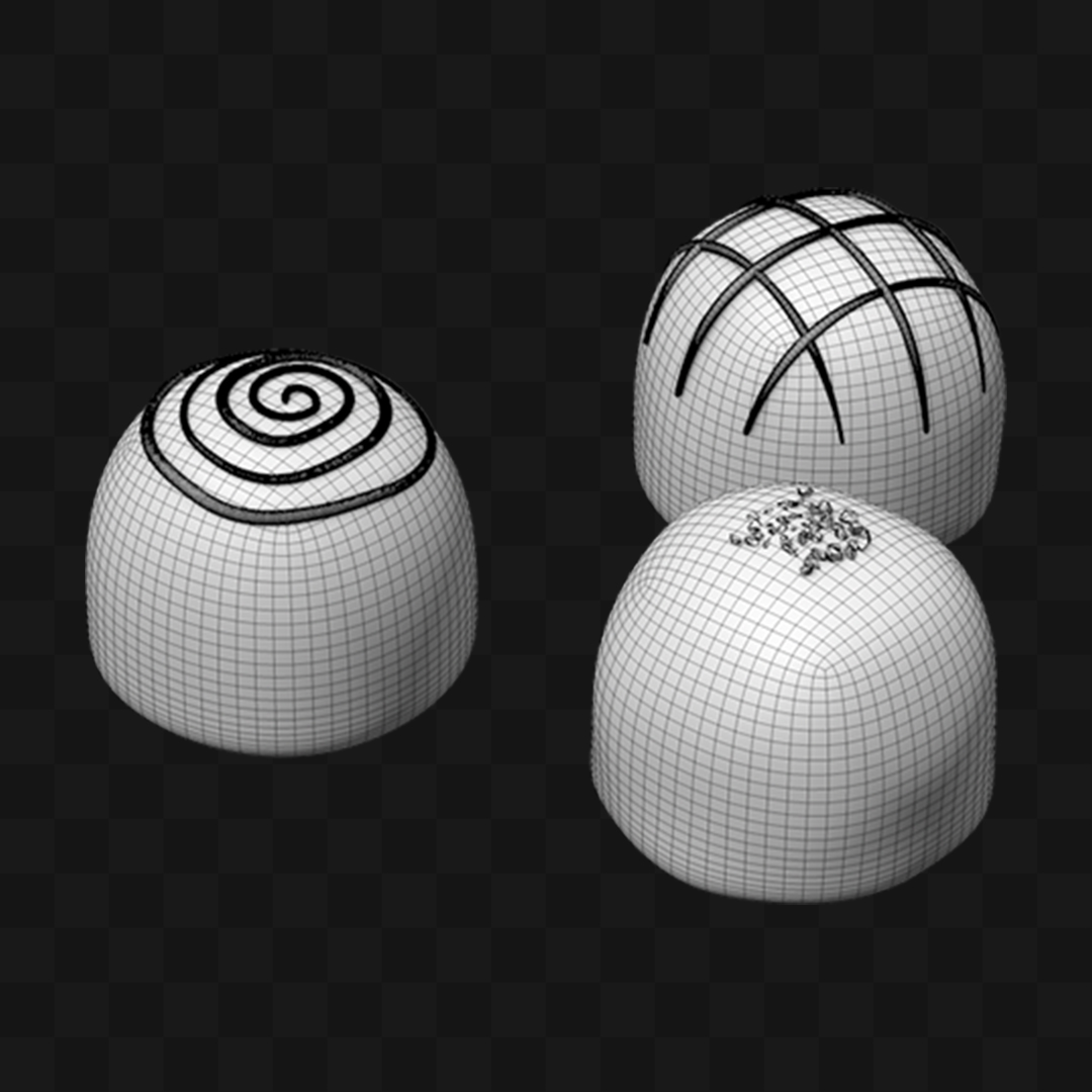 Bombons Artesanais - Modelo 3D