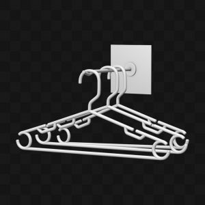 Cabide com Apoio - Modelo 3D