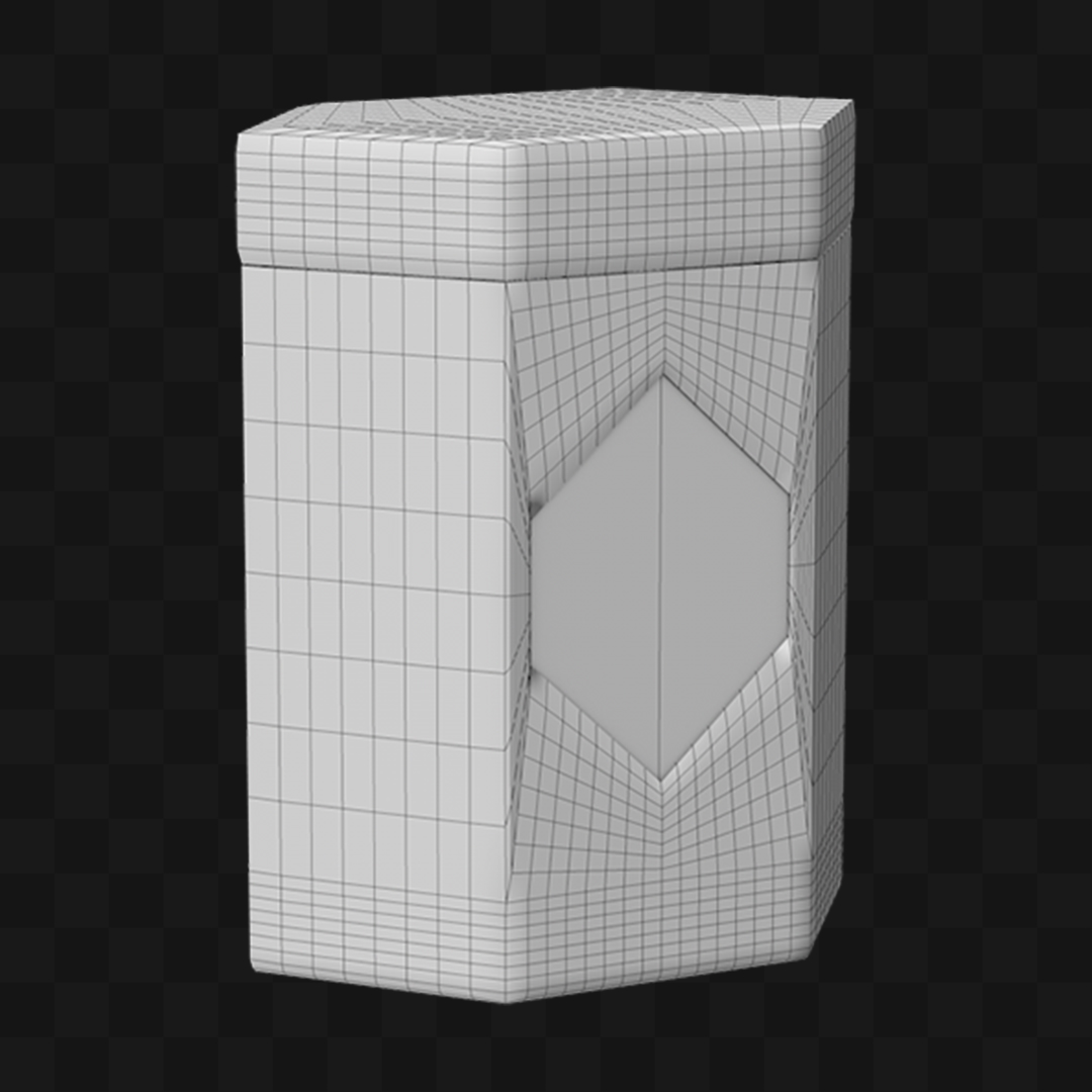 Caixa Bolinhas de Chocolate - Modelo 3D