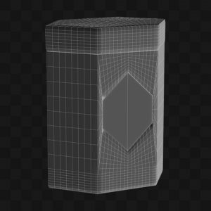 Caixa Bolinhas de Chocolate - Modelo 3D