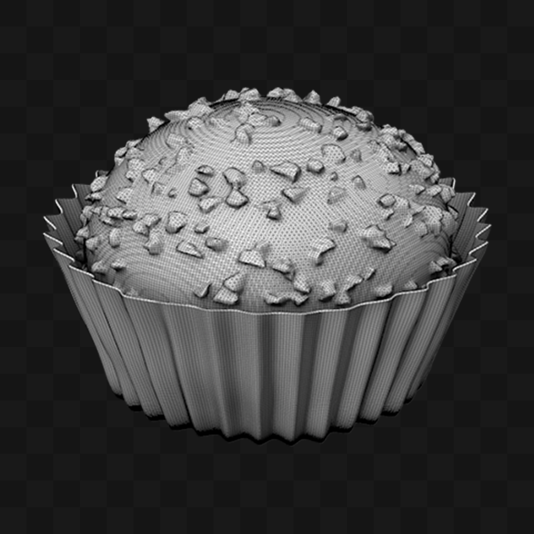 Docinho de Festa Brigadeiro - Modelo 3D