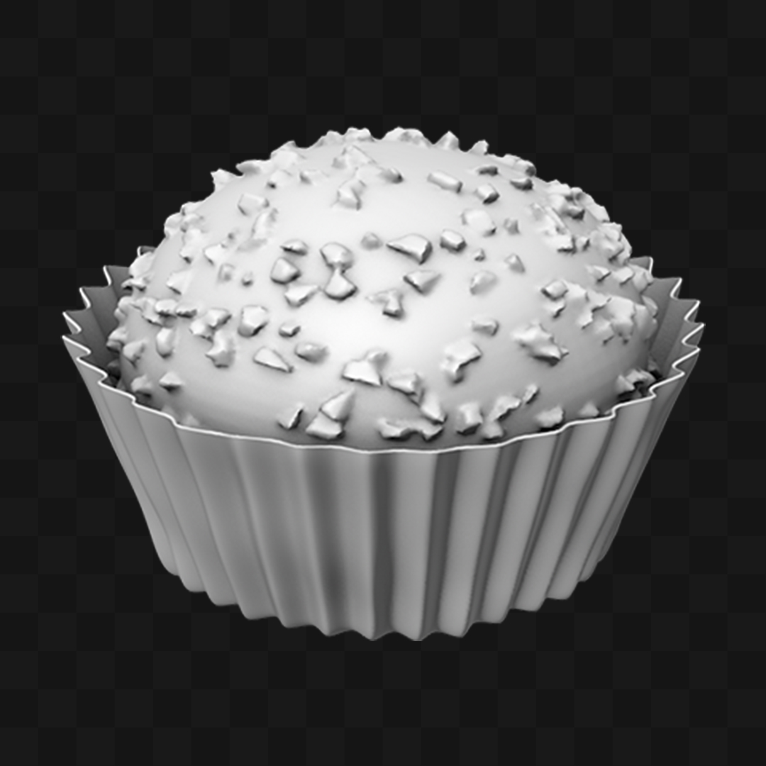 Docinho de Festa Brigadeiro - Modelo 3D