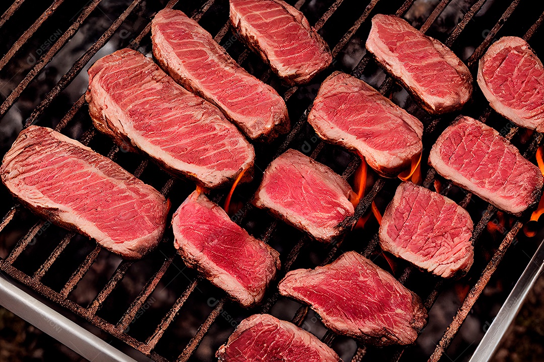 Carne deliciosa grelhada.