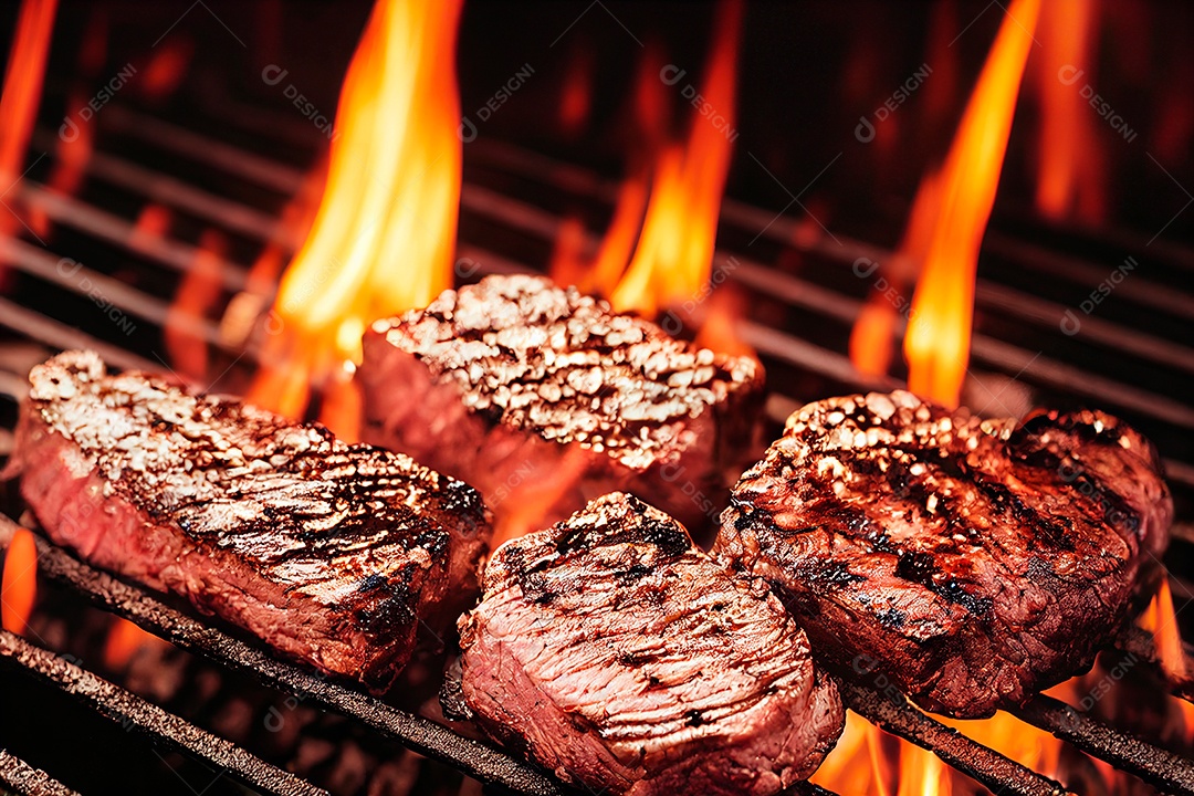 Carne deliciosa grelhada.