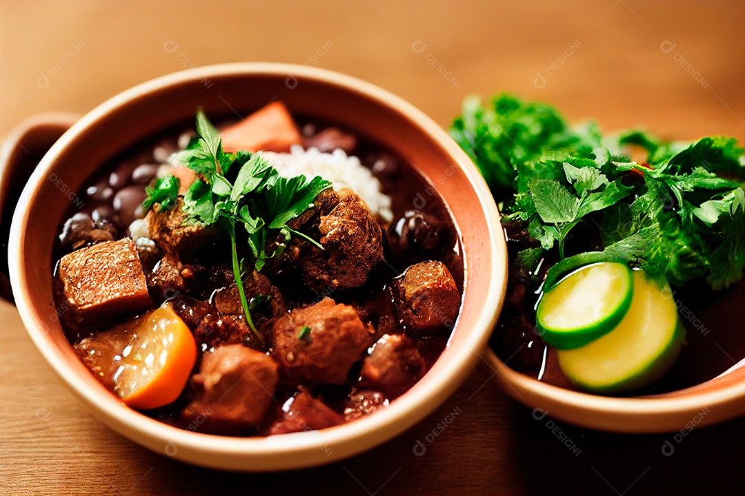Feijoada brasileira.