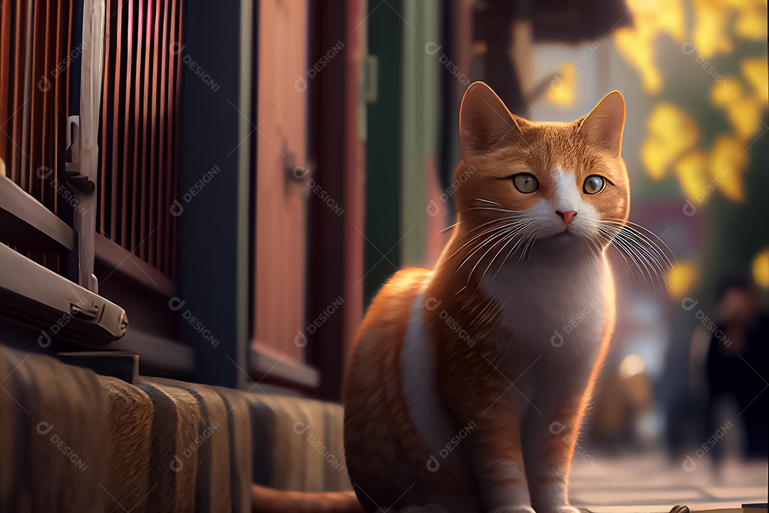 Gatos de animais fofos, amantes de gatos Dia Internacional do Abraço de Gatos  Dia do Gato do Japão