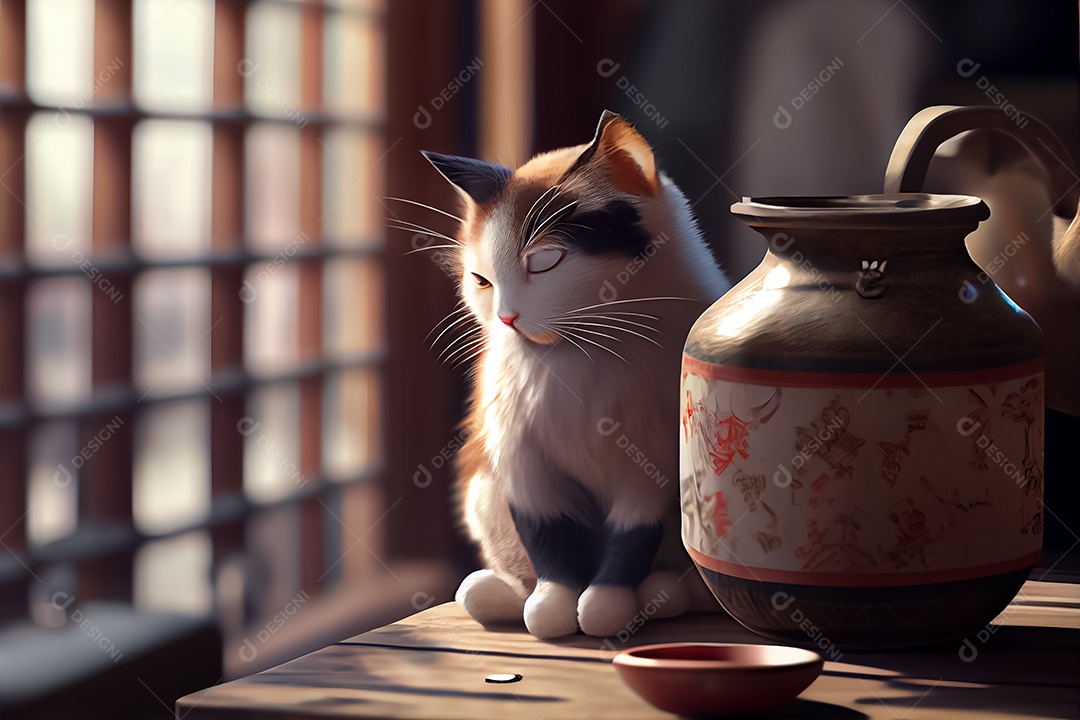 Gatos de animais fofos, amantes de gatos Dia Internacional do Abraço de Gatos  Dia do Gato do Japão