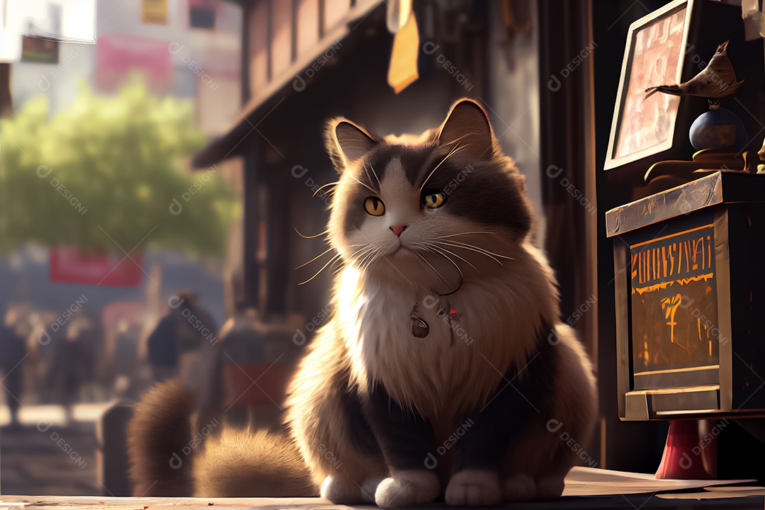 Gatos de animais fofos, amantes de gatos Dia Internacional do Abraço de Gatos  Dia do Gato do Japão