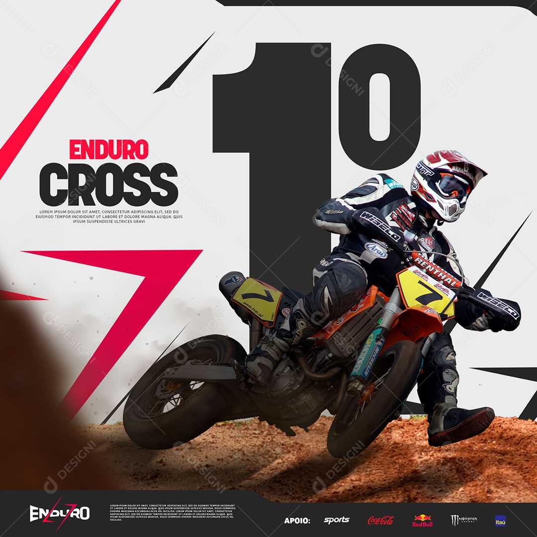 Endurocross Social Media PSD Editável