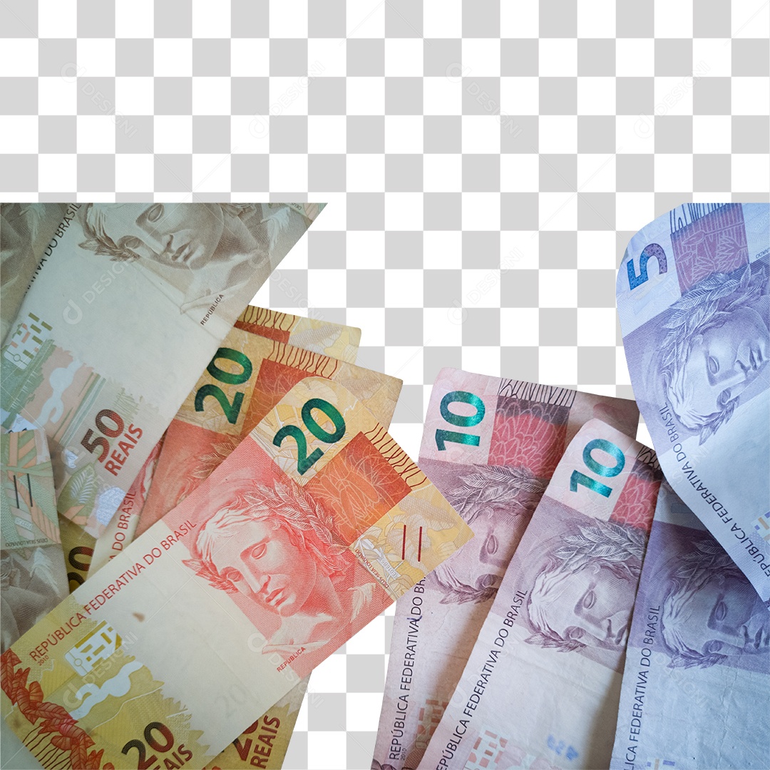 Notas de Dinheiro PNG Transparente