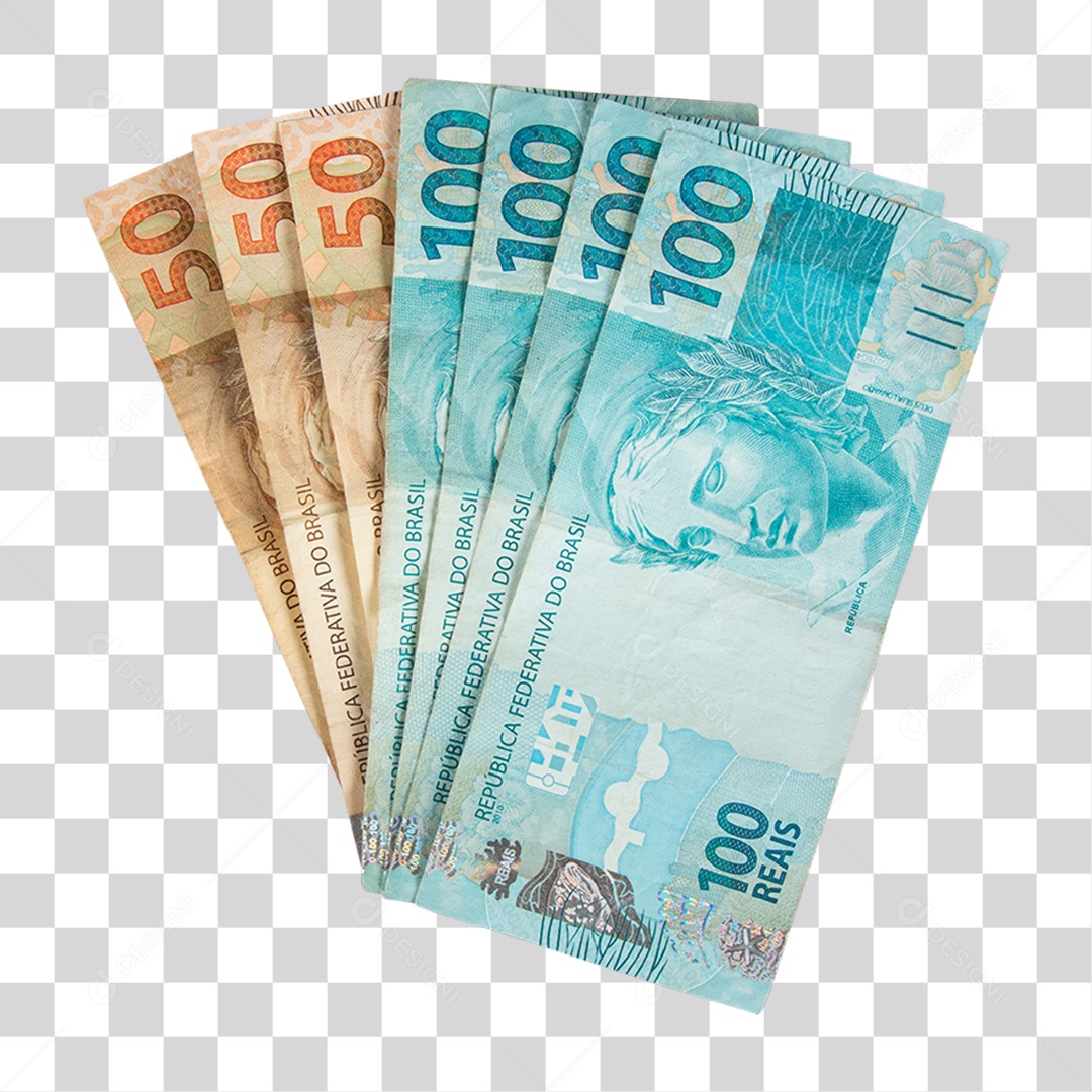 Notas de Dinheiro PNG Transparente