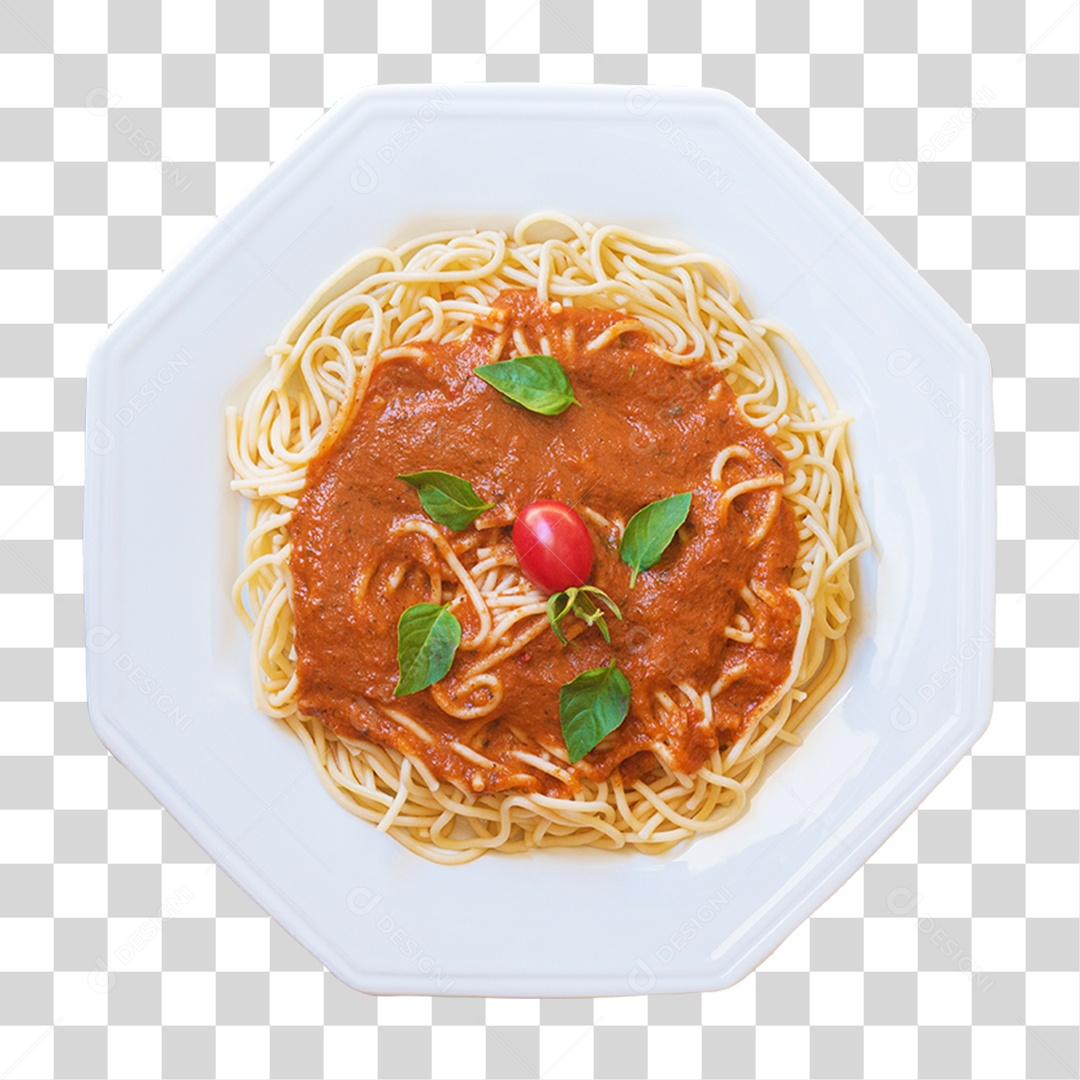 Prato com Macarrão PG Transparente