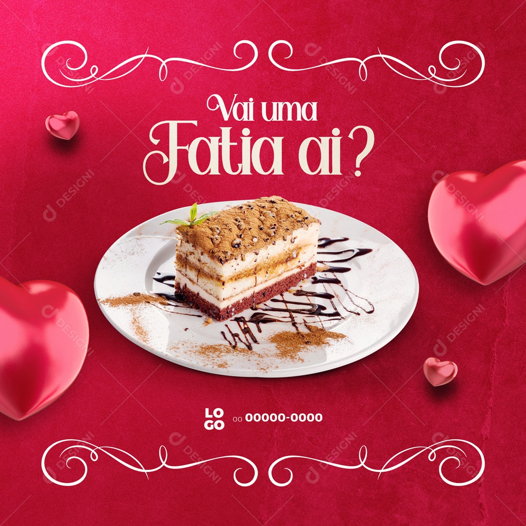 Bolo Doceria Social Media PSD Editável