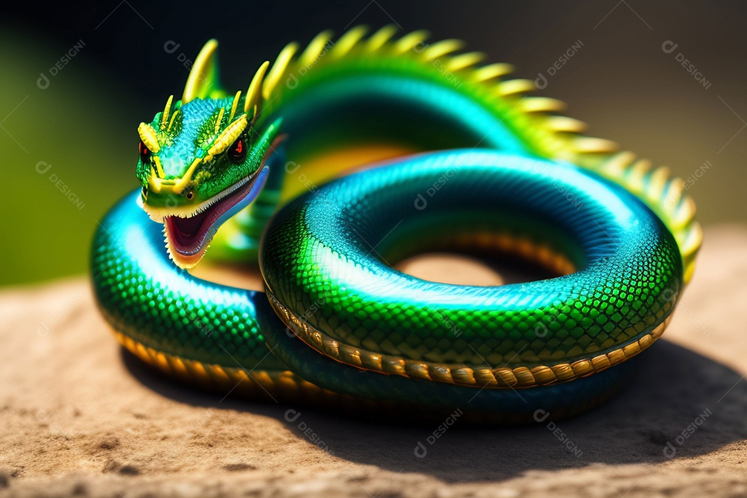 Ilustração dragão voador, arte chinesa generativa AI