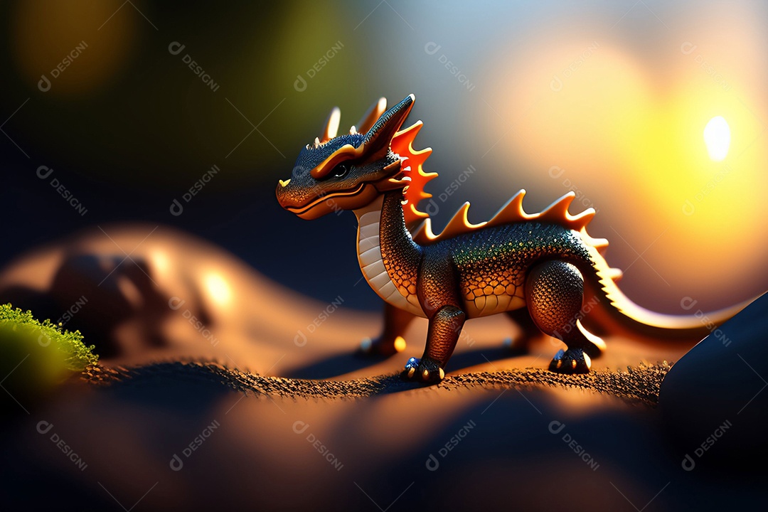 Ilustração dragão voador, arte chinesa generativo AI