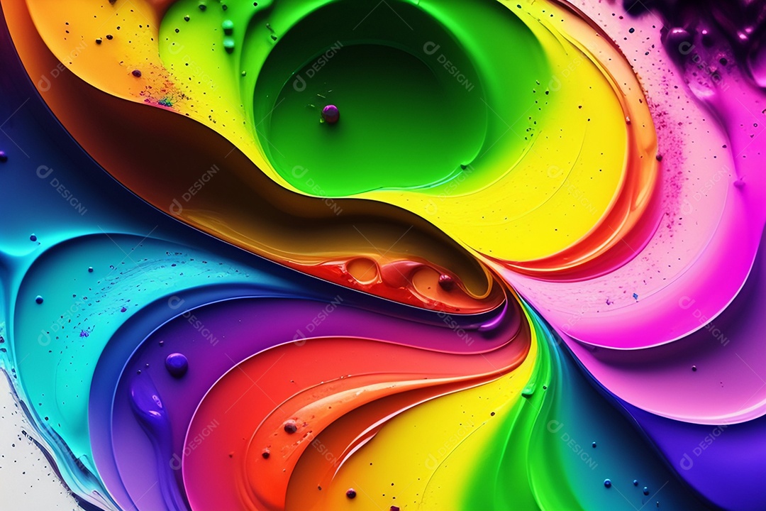 Ilustração aquarela de cores