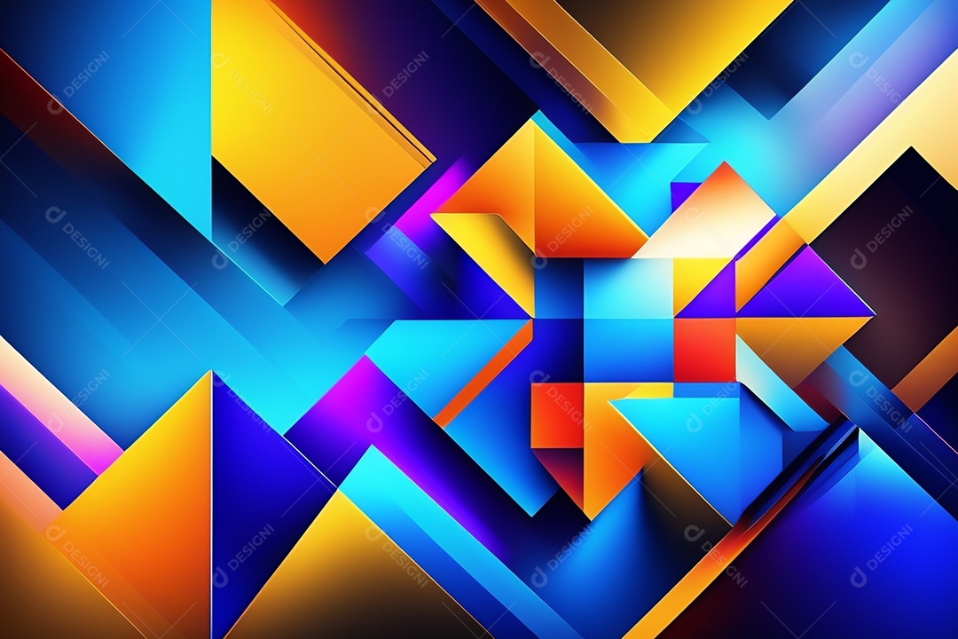 Fundo de formas geométricas gradiente