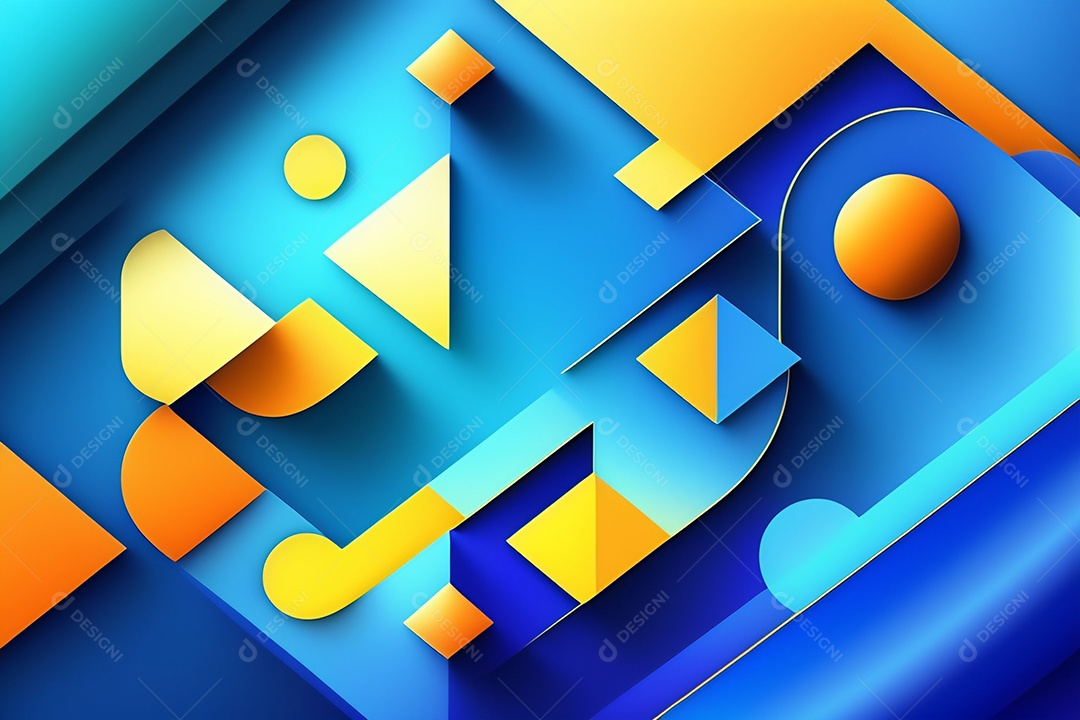 Fundo de formas geométricas gradiente