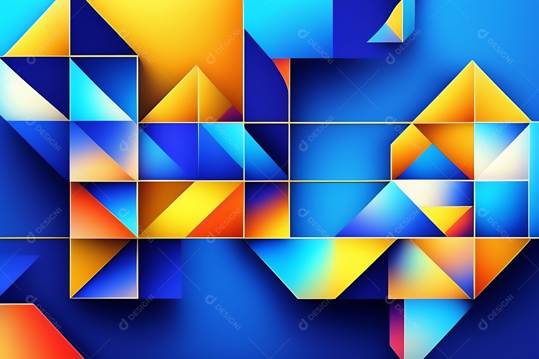 Fundo de formas geométricas gradiente