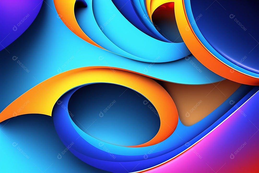 Background gradiente azul e laranja