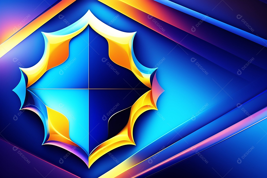 Background de gradiente azul e laranja