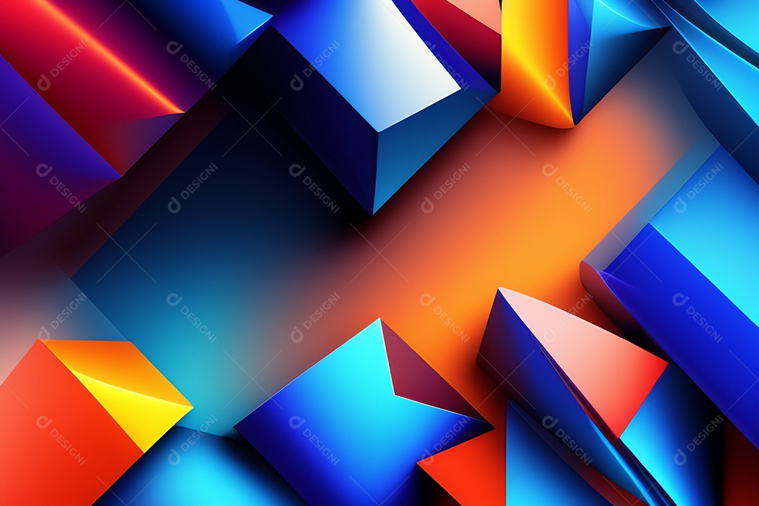 Fundo de formas geométricas gradiente