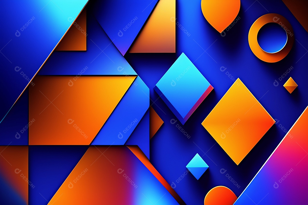 Fundo de formas geométricas gradiente