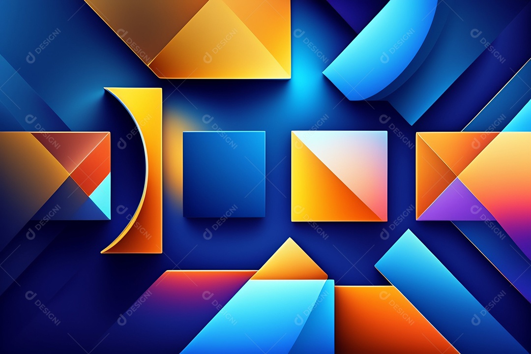 Fundo de formas geométricas gradiente