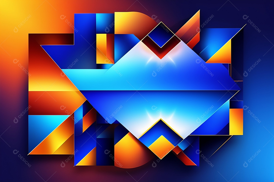 Fundo de formas geométricas gradiente