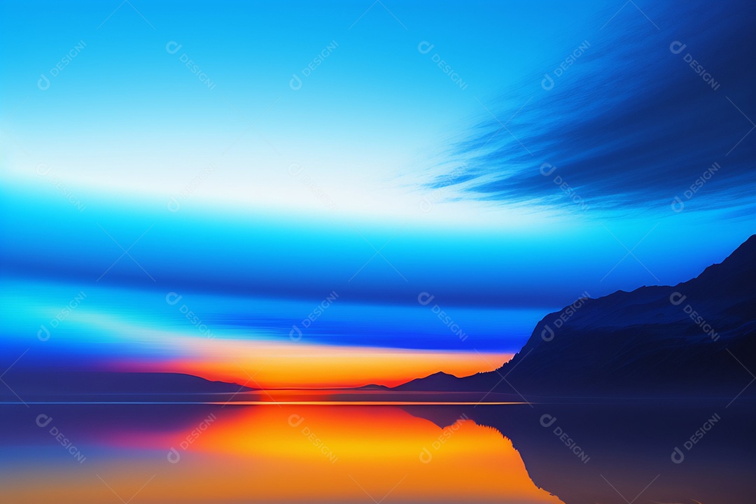 Background de lago com reflexo