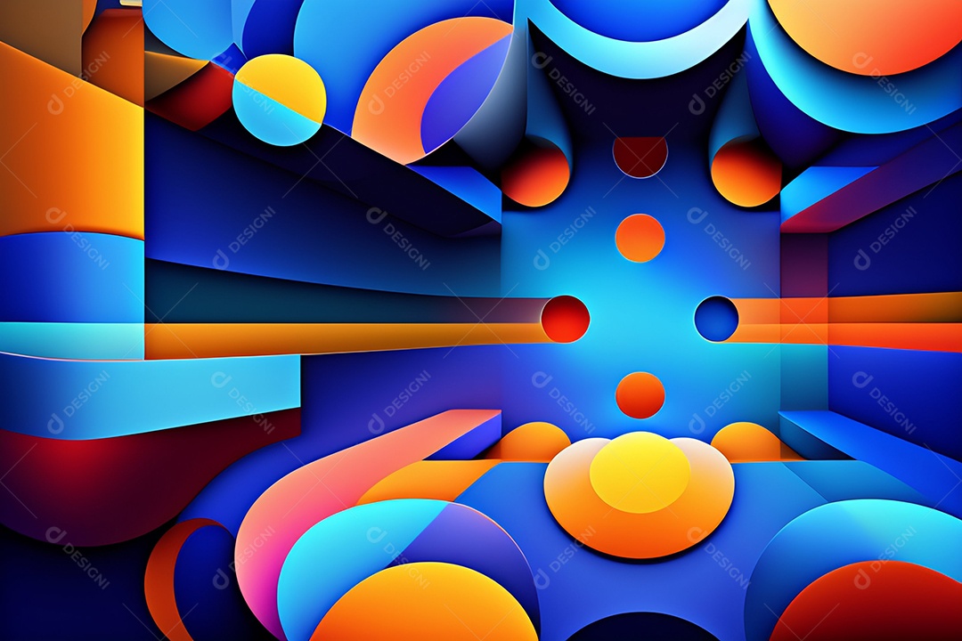 Background de formas geométricas coloridas