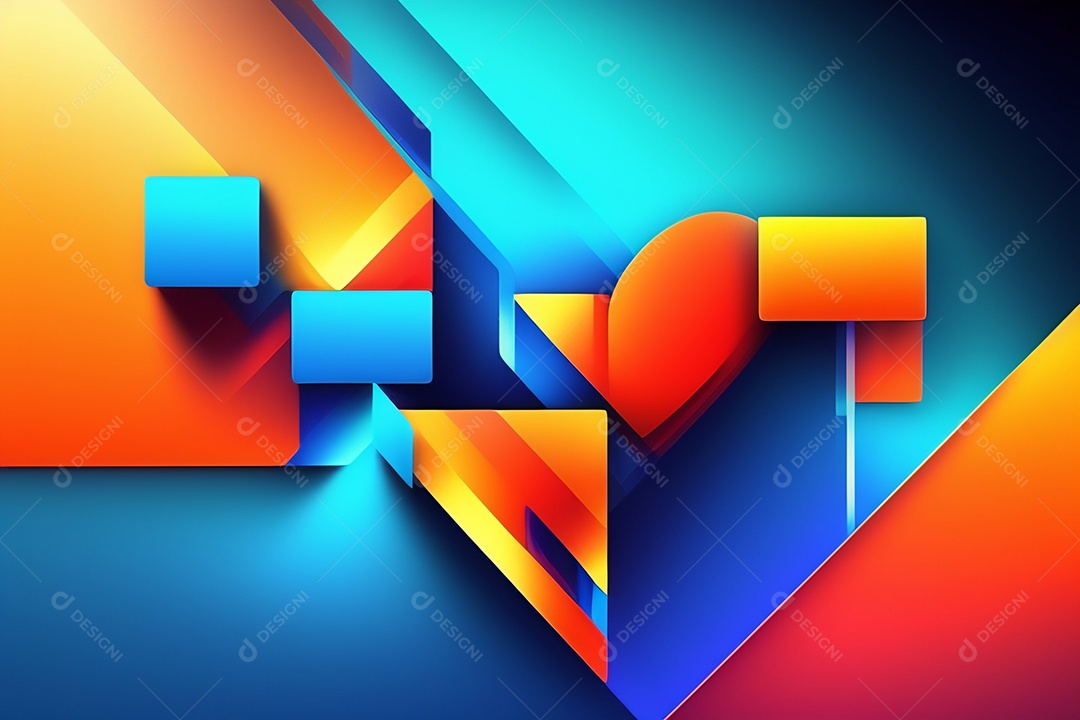 Background de formas geométricas coloridas